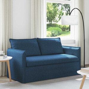 vidaXL Bank Blauw 156 x 82 x 85 cm Stof
