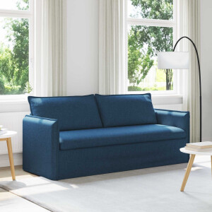 vidaXL Bank Blauw 196 x 82 x 85 cm Stof