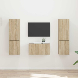 vidaXL Tv-meubelset 5 pcs Sonoma Eiken Bewerkt hout
