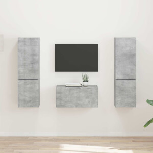 vidaXL Tv-meubelset 5 pcs Beton Grijs Bewerkt hout