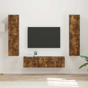 vidaXL Tv-meubelset 6 pcs Gerookt eiken Bewerkt hout