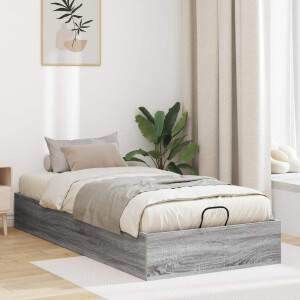 vidaXL Ottoman Bedframe Grijze Sonoma 80,5 x 200 cm Geconstrueerd hout