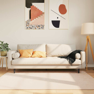 vidaXL Vloerkleedloper MARSA Crème 120 x 170 cm Polyester en PVC
