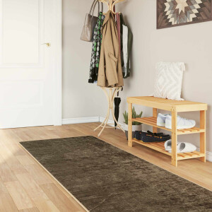 vidaXL Vloerkleedloper MARSA Bosgroen 100 x 300 cm Polyester en PVC