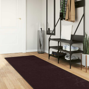 vidaXL Vloerkleedloper MARSA Antraciet 80 x 250 cm Polyester en PVC