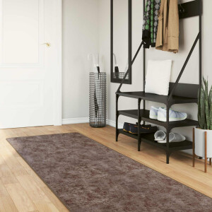 vidaXL Vloerkleedloper MARSA Grijs 100 x 350 cm Polyester en PVC