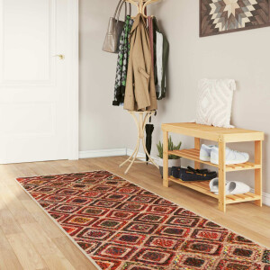 vidaXL Vloerkleedloper MARSA Multikleur 100 x 350 cm Polyester en PVC