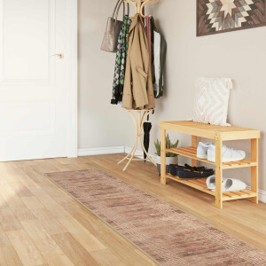vidaXL Vloerkleedloper MARSA Wit 50 x 250 cm Polyester en PVC