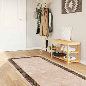 vidaXL Vloerkleedloper MARSA Zwart 100 x 300 cm Polyester en PVC