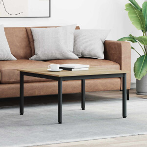 vidaXL Salontafel Sonoma 80 x 80 x 45 cm Bewerkt hout