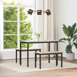 vidaXL Bank Sonoma 80 x 35 x 45 cm Bewerkt hout