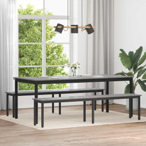 vidaXL Bank Grijs Sonoma 200 x 35 x 45 cm Bewerkt hout
