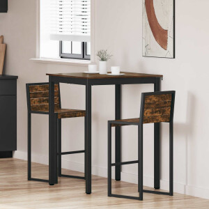 vidaXL Staande Bartafel Bewerkt hout