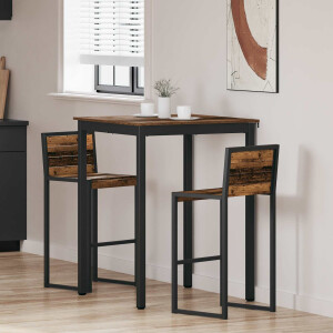 vidaXL Staande Bartafel Bewerkt hout
