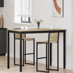vidaXL Staande Bartafel Bewerkt hout