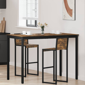 vidaXL Staande Bartafel Bewerkt hout