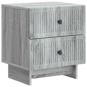 vidaXL Nachtkastje Grijs sonoma 43 x 34,5 x 47,5 cm Bewerkt hout
