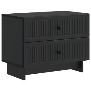 vidaXL Nachtkastje met lade Zwart 62 x 34,5 x 47,5 cm Bewerkt hout