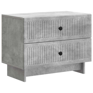 vidaXL Nachtkastje Betongrijs 62 x 34,5 x 47,5 cm Bewerkt hout
