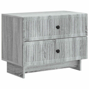 vidaXL Nachtkastje Grijs sonoma 62 x 34,5 x 47,5 cm Bewerkt hout