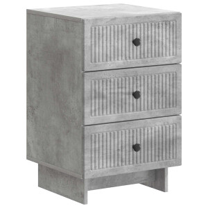 vidaXL Nachtkastje met lade Betongrijs 43 x 41 x 66,5 cm Bewerkt hout