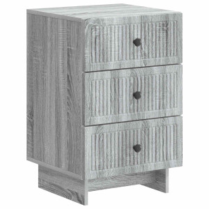vidaXL Nachtkastje Grijs sonoma 43 x 41 x 66,5 cm Bewerkt hout