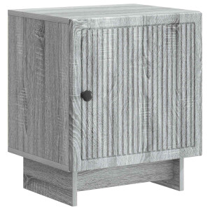 vidaXL Nachtkastje Grijs sonoma 43 x 34,5 x 50 cm Bewerkt hout