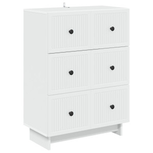 vidaXL Ladenkast Wit 66 x 34,5 x 90 cm Bewerkt hout