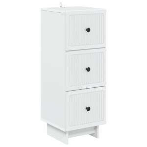 vidaXL Ladenkast Wit 33 x 34,5 x 90 cm Bewerkt hout
