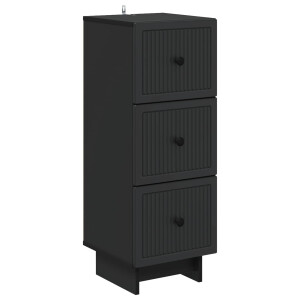 vidaXL Ladenkast Zwart 33 x 34,5 x 90 cm Bewerkt hout