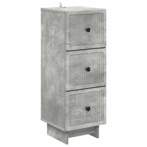 vidaXL Ladenkast Betongrijs 33 x 34,5 x 90 cm Bewerkt hout