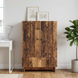 vidaXL Dressoir Oudhout 66 x 34,5 x 95 cm Geconstrueerd hout