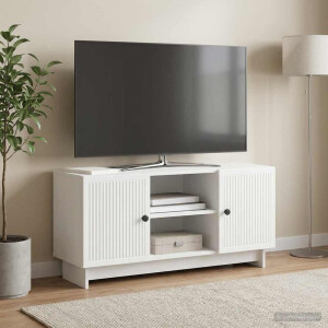 vidaXL TV-kast 102 x 34,5 x 50 cm Wit Bewerkt hout