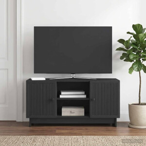 vidaXL TV-kast 102 x 34,5 x 50 cm Zwart Bewerkt hout