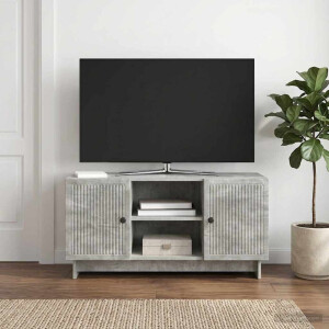 vidaXL TV-kast 102 x 34,5 x 50 cm Betongrijs Bewerkt hout