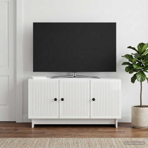 vidaXL TV-kast Hoogglans Wit 99 x 34,5 x 50 cm Bewerkt hout