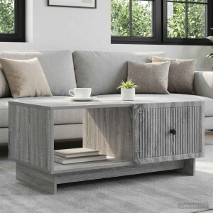 vidaXL Salontafel Grijs sonoma 90 x 50 x 40 cm Bewerkt hout