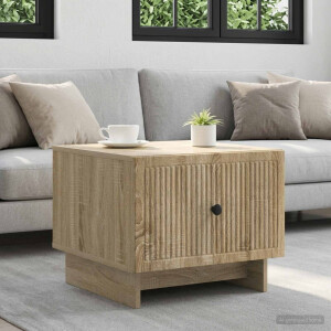 vidaXL Salontafel met lade Sonoma Eiken 49 x 50 x 40 cm Bewerkt hout