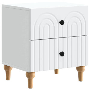 vidaXL Nachtkastje met lade Wit 43 x 34,5 x 48 cm Bewerkt hout