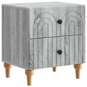 vidaXL Nachtkastje Grijs sonoma 43 x 34,5 x 48 cm Bewerkt hout
