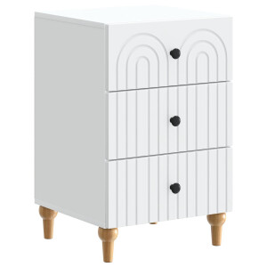 vidaXL Nachtkastje met lade Wit 43x 41 x 66,5 cm Bewerkt hout