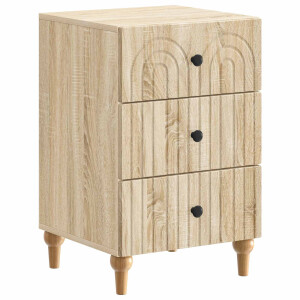 vidaXL Nachtkastje met lade Sonoma Eiken 43x 41 x 66,5 cm Bewerkt hout