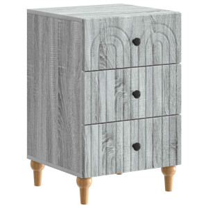vidaXL Nachtkastje met lade Grijs sonoma 43x 41 x 66,5 cm Bewerkt hout
