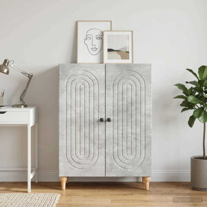 vidaXL Dressoir Betongrijs 66 x 34,5 x 90 cm Bewerkt hout