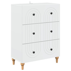 vidaXL Ladenkast Wit 66 x 34,5 x 90 cm Bewerkt hout