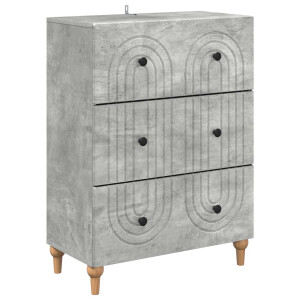 vidaXL Ladenkast Betongrijs 66 x 34,5 x 90 cm Bewerkt hout