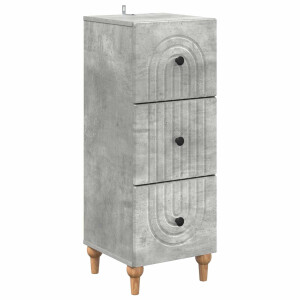 vidaXL Ladenkast Betongrijs 33 x 34,5 x 90 cm Bewerkt hout