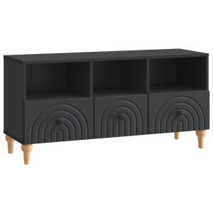 vidaXL TV-kast Zwart 102 x 34,5 x 50 cm Geconstrueerd hout