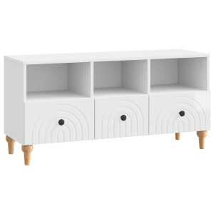 vidaXL TV-kast Hoogglans Wit 102 x 34,5 x 50 cm Geconstrueerd hout