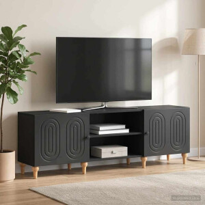 vidaXL TV-kast Zwart 150 x 31 x 50 cm Bewerkt hout
